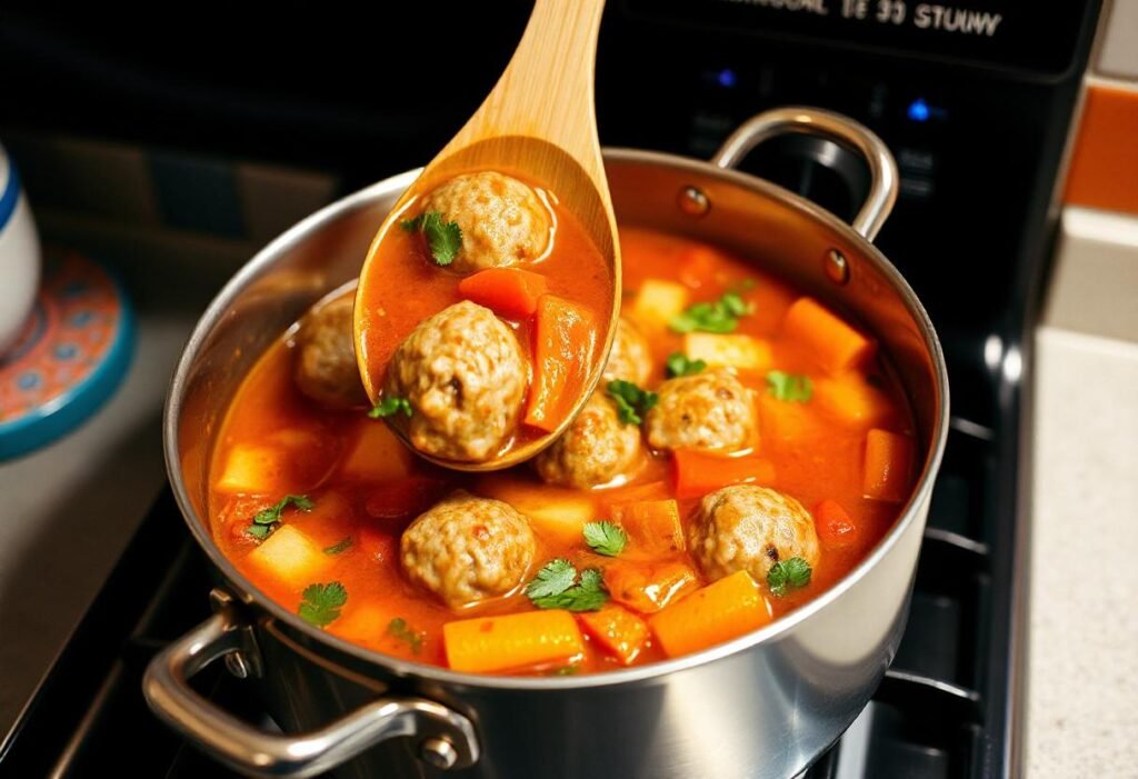 Mexican Meatball Soup